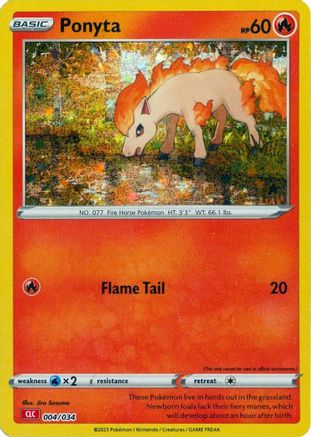 Ponyta (004) [Trading Card Game Classic] Holofoil - Classic Collection