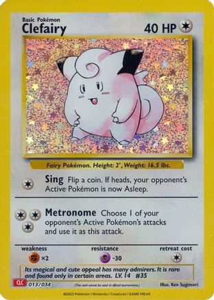 Clefairy (013) [Trading Card Game Classic] Holofoil - Classic Collection