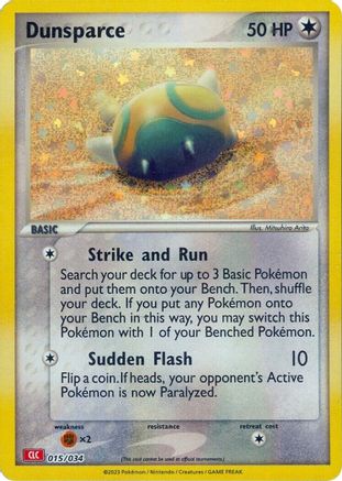 Dunsparce (015) [Trading Card Game Classic] Holofoil - Classic Collection