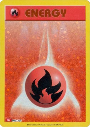 Basic Fire Energy (033) [Trading Card Game Classic] Holofoil - Classic Collection
