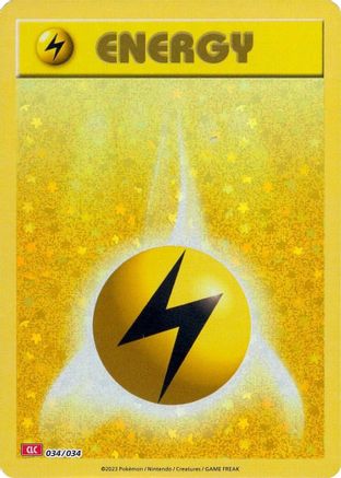 Basic Lightning Energy (034) [Trading Card Game Classic] Holofoil - Classic Collection