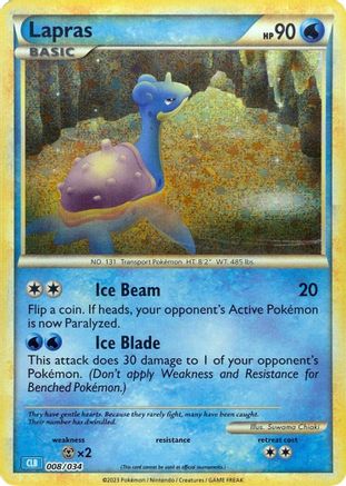 Lapras (008) [Trading Card Game Classic] Holofoil - Classic Collection