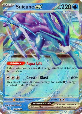 Suicune ex (010) [Trading Card Game Classic] Holofoil - Classic Collection