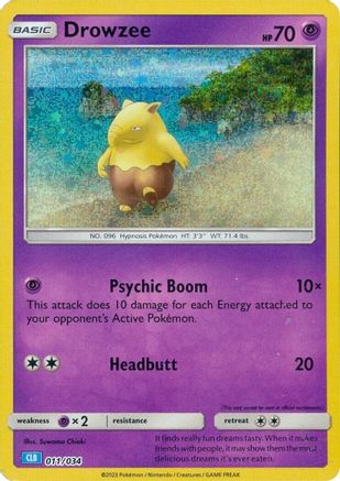 Drowzee (011) [Trading Card Game Classic] Holofoil - Classic Collection