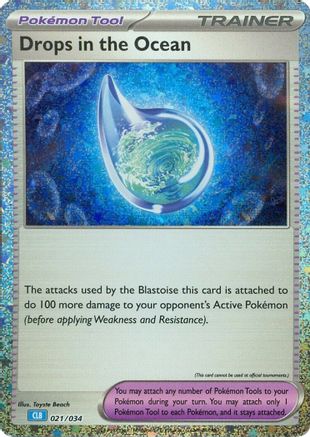 Drops in the Ocean (021) [Trading Card Game Classic] Holofoil - Classic Collection