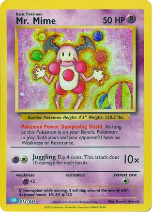 Mr. Mime (013) [Trading Card Game Classic] Holofoil - Classic Collection