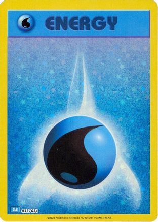 Basic Water Energy (033) [Trading Card Game Classic] Holofoil - Classic Collection