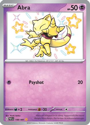Abra (148) [SV Paldean Fates] Holofoil - Shiny Rare