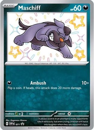 Maschiff (071) [SV Scarlet & Violet Promo Cards] Holofoil - Promo