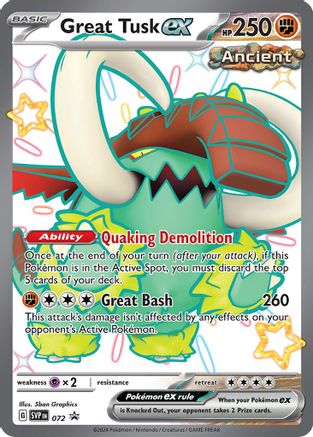 Great Tusk ex (072) [SV Scarlet & Violet Promo Cards] Holofoil - Promo