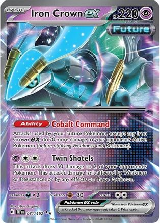 Iron Crown ex 081/162  - Holofoil SV05 Temporal Forces - Double Rare