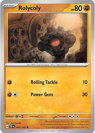 Rolycoly 093/162  SV05 Temporal Forces - Common
