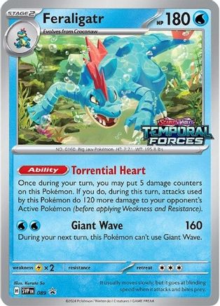Feraligatr (Prerelease) (089) [SV Scarlet & Violet Promo Cards] Holofoil - Promo