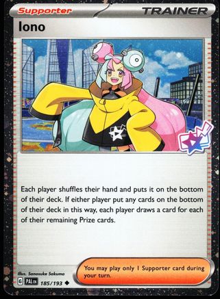 Iono (Cosmo Foil) (185/193) [Miscellaneous Cards & Products] Holofoil - Promo