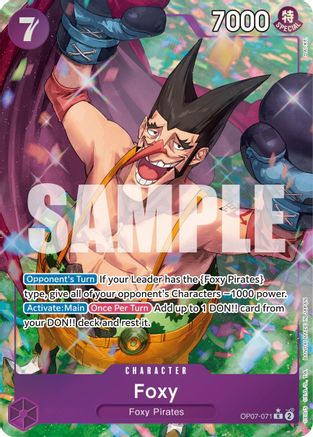 Foxy (071) (Parallel) (OP07-071) - 500 Years in the Future Foil