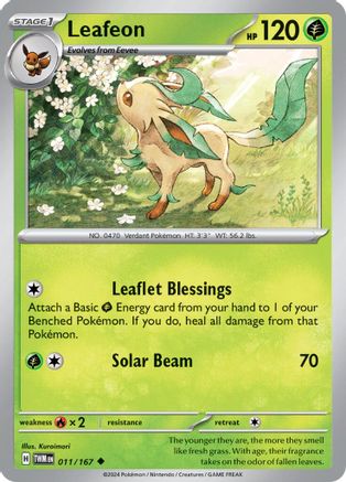 Leafeon 011  SV06 Twilight Masquerade - Uncommon