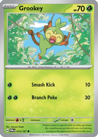 Grookey (014) [SV06 Twilight Masquerade] Reverse Holofoil - Common