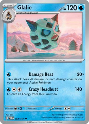 Glalie (052) [SV06 Twilight Masquerade] Normal - Uncommon