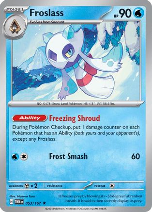 Froslass (053/167) [SV06 Twilight Masquerade] Reverse Holofoil - Rare