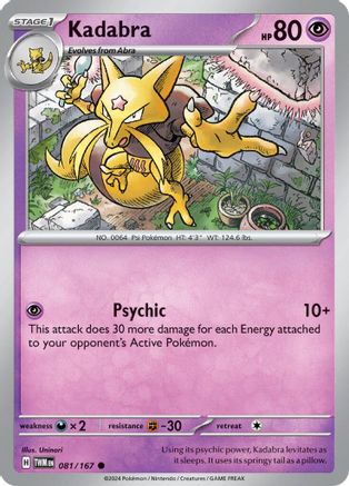 Kadabra (081) [SV06 Twilight Masquerade] Reverse Holofoil - Common