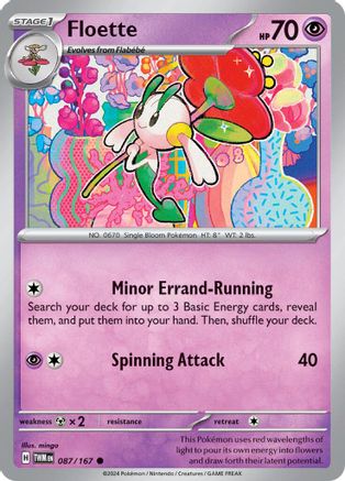 Floette (087) [SV06 Twilight Masquerade] Reverse Holofoil - Common