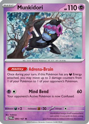 Munkidori 095  - Reverse Holofoil SV06 Twilight Masquerade - Rare