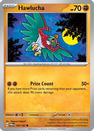 Hawlucha (107) [SV06 Twilight Masquerade] Reverse Holofoil - Common