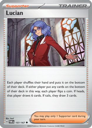 Lucian 157/167  - Reverse Holofoil SV06 Twilight Masquerade - Uncommon