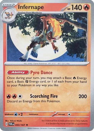 Infernape (033/167) [Deck Exclusives] Normal - Rare