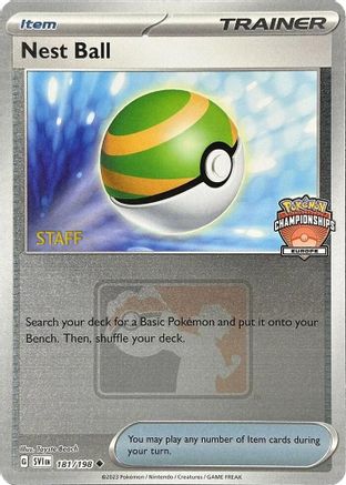 Nest Ball (Europe Championships) [Staff] 181/198  - Reverse Holofoil League & Championship Cards - Uncommon