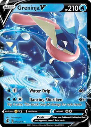 Greninja V (Non-Holo) (73/264) [Deck Exclusives] Normal - Promo