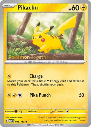Pikachu (Pokemon Together) (025/165) [Miscellaneous Cards & Products] Normal - Promo