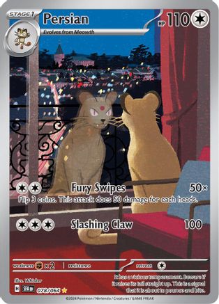 Persian 078/064  - Holofoil SV Shrouded Fable - Illustration Rare