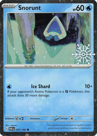 Snorunt (Holiday Calendar) (037/182) [Miscellaneous Cards & Products] Holofoil - Common