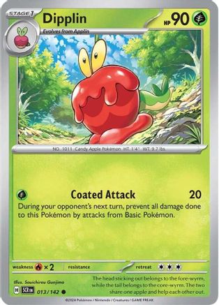 Dipplin 013/142  - Reverse Holofoil SV07 Stellar Crown - Common