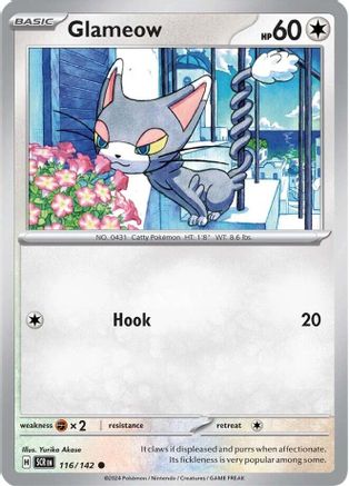 Glameow 116/142  SV07 Stellar Crown - Common