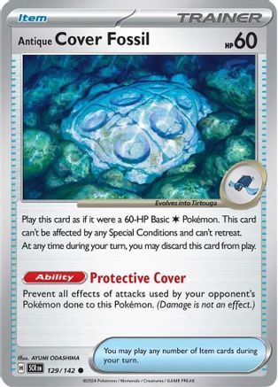 Antique Cover Fossil (129) [SV07 Stellar Crown] Normal - Common