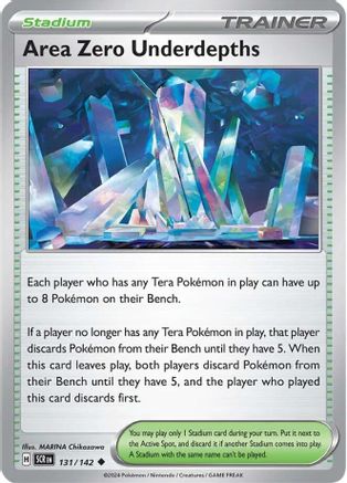Area Zero Underdepths 131/142  - Reverse Holofoil SV07 Stellar Crown - Uncommon