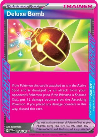 Deluxe Bomb 134/142  - Holofoil SV07 Stellar Crown - ACE SPEC Rare