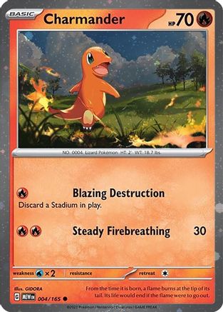 Charmander (Cosmos Holo) (004/165) [Miscellaneous Cards & Products] Holofoil - Promo
