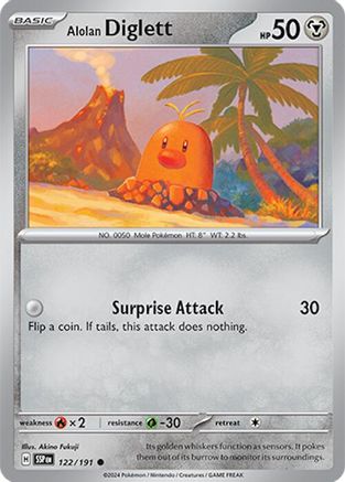 Alolan Diglett (122) [SV08 Surging Sparks] Reverse Holofoil - Common