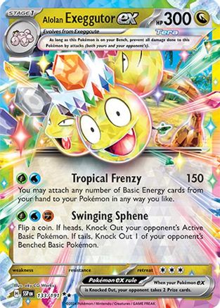 Alolan Exeggutor ex (133/191) [SV08 Surging Sparks] Holofoil - Double Rare