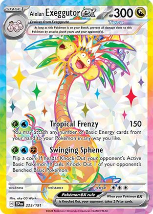 Alolan Exeggutor ex (225/191) [SV08 Surging Sparks] Holofoil - Ultra Rare