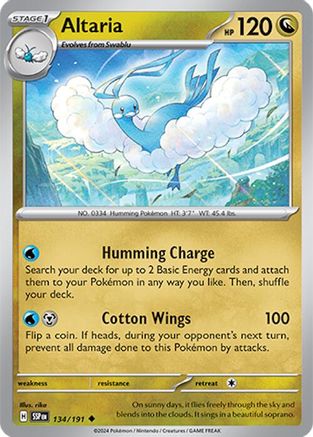 Altaria (134) [SV08 Surging Sparks] Reverse Holofoil - Uncommon