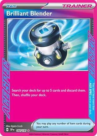 Brilliant Blender 164/191  - Holofoil SV08 Surging Sparks - ACE SPEC Rare