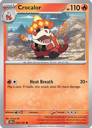 Crocalor 030/191  SV08 Surging Sparks - Common