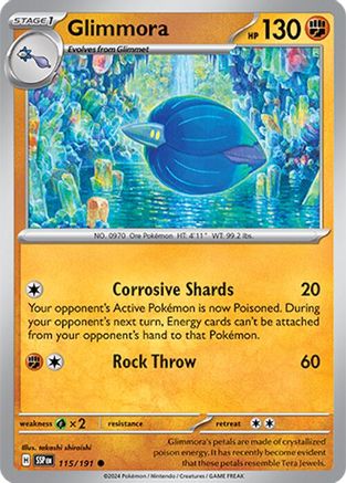 Glimmora 115/191  SV08 Surging Sparks - Common
