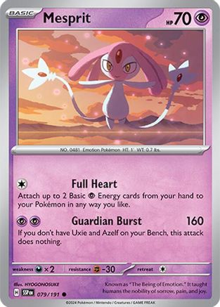 Mesprit 079/191  SV08 Surging Sparks - Common
