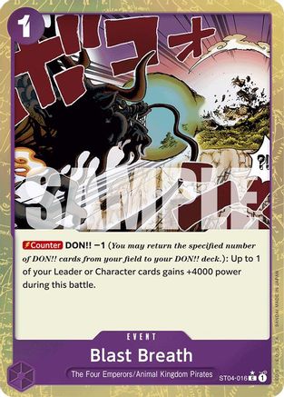 Blast Breath (Textured Foil) (ST04-016) - Premium Booster -The Best- Foil