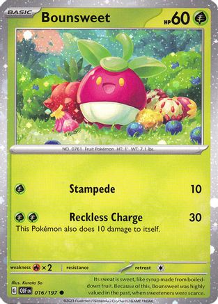 Bounsweet (Cosmos Holo) (016/197) [Miscellaneous Cards & Products] Holofoil - Common